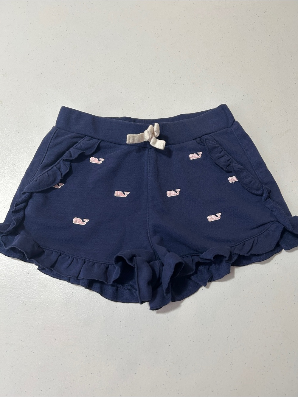 Vineyard Vines Target Girl’s Blue Ruffle Shorts Size S (6/6x)